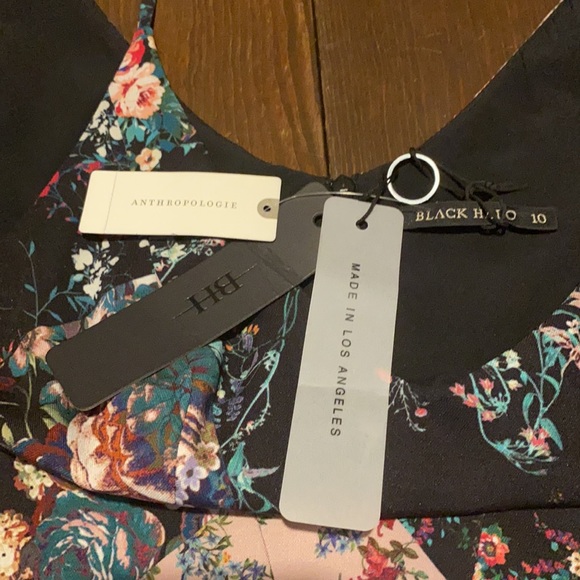 🌻Anthropologie Black Halo Esmie Sheath Dress - Picture 7 of 8